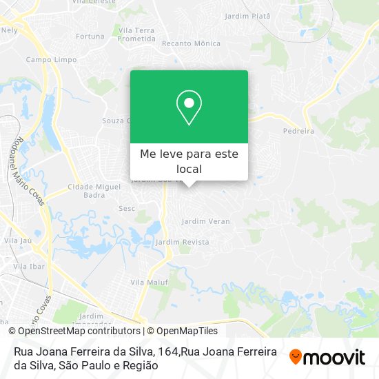 Rua Joana Ferreira da Silva, 164,Rua Joana Ferreira da Silva mapa