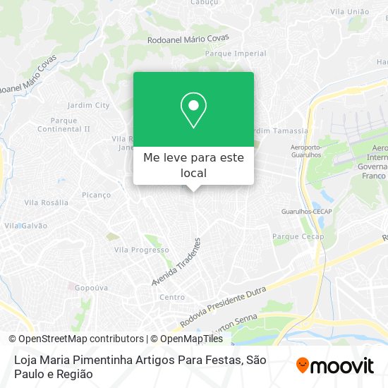 Loja Maria Pimentinha Artigos Para Festas mapa