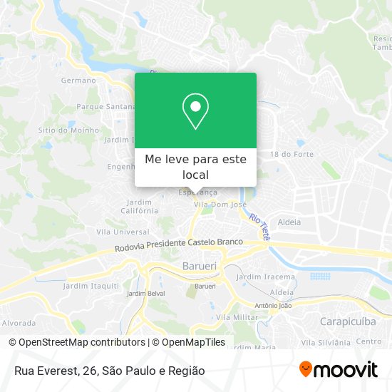 Rua Everest, 26 mapa