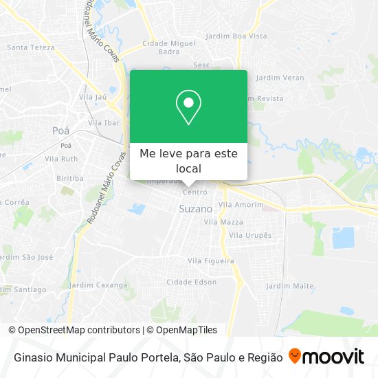 Ginasio Municipal Paulo Portela mapa