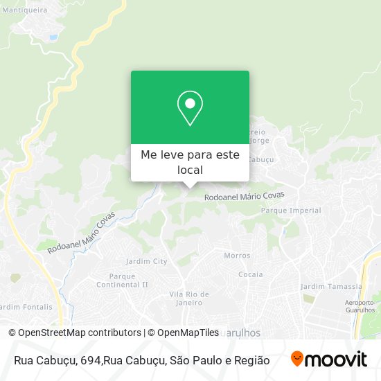 Rua Cabuçu, 694,Rua Cabuçu mapa