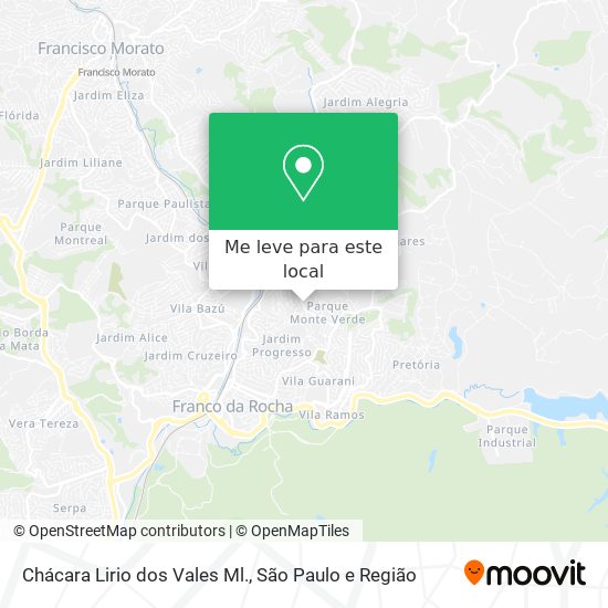 Chácara Lirio dos Vales Ml. mapa