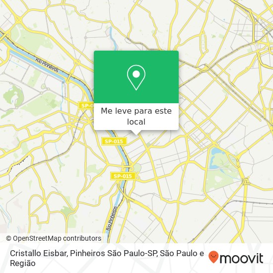 Cristallo Eisbar, Pinheiros São Paulo-SP mapa