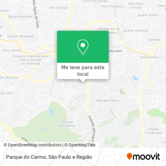 Parque do Carmo mapa