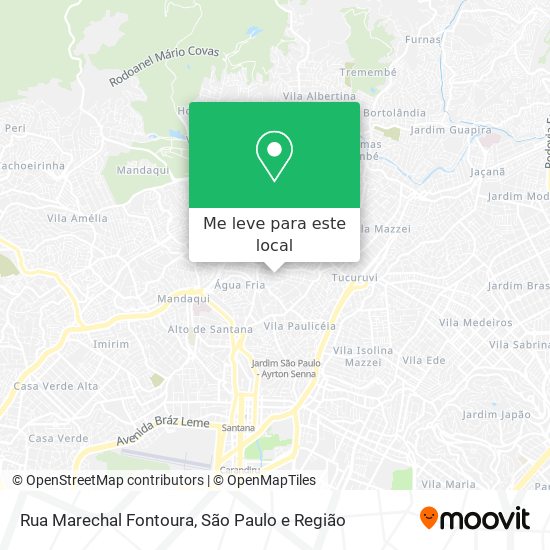 Rua Marechal Fontoura mapa