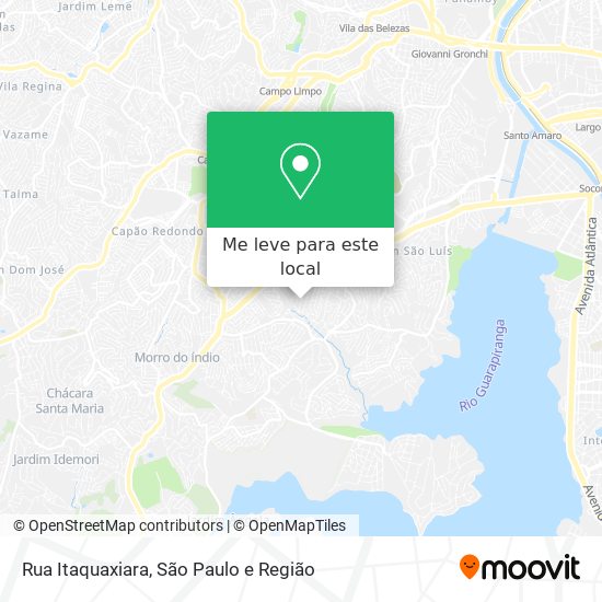 Rua Itaquaxiara mapa