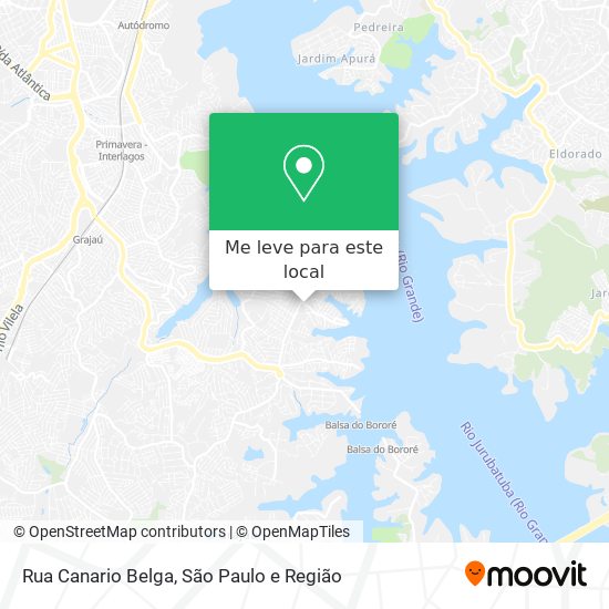 Rua Canario Belga mapa