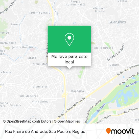 Rua Freire de Andrade mapa