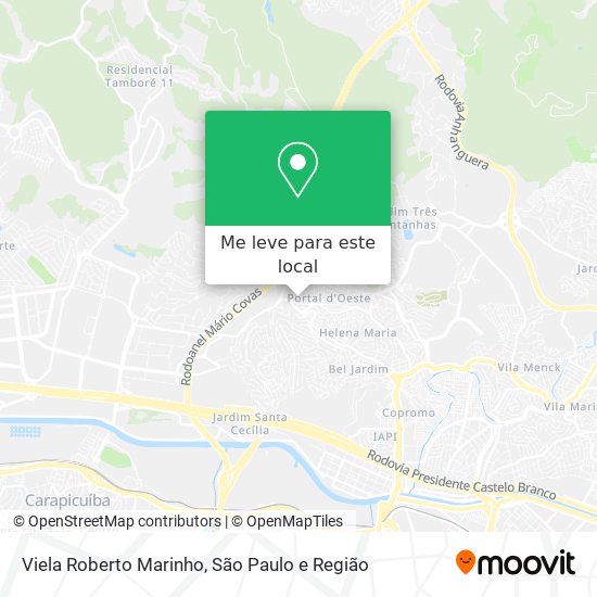 Viela Roberto Marinho mapa