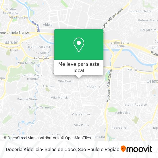 Doceria Kidelicia- Balas de Coco mapa
