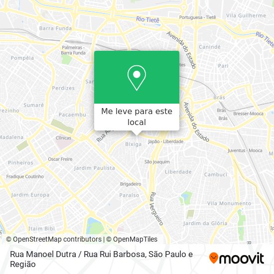 Rua Manoel Dutra / Rua Rui Barbosa mapa