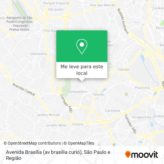 Avenida Brasília (av brasília curió) mapa