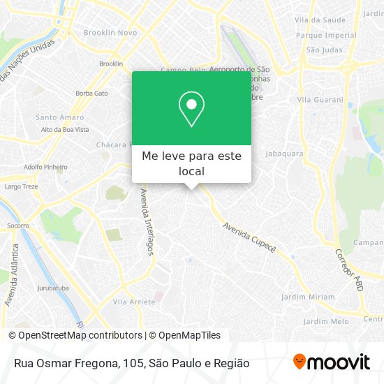 Rua Osmar Fregona, 105 mapa