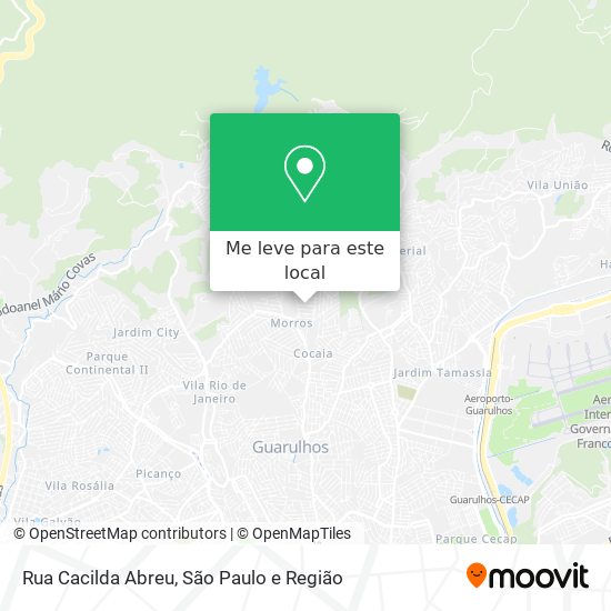 Rua Cacilda Abreu mapa