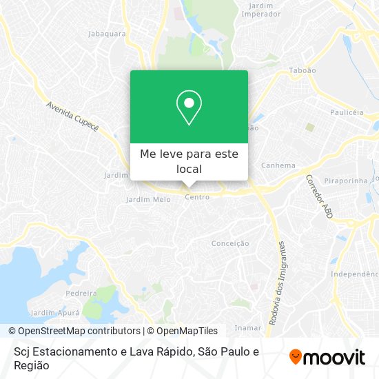 Scj Estacionamento e Lava Rápido mapa