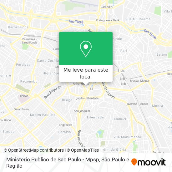 Ministerio Publico de Sao Paulo - Mpsp mapa