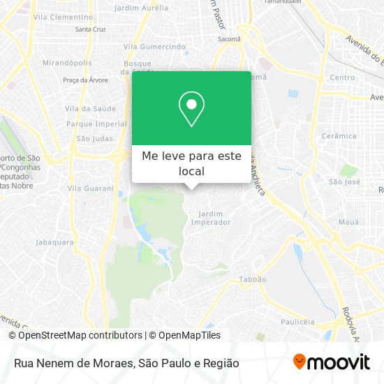 Rua Nenem de Moraes mapa