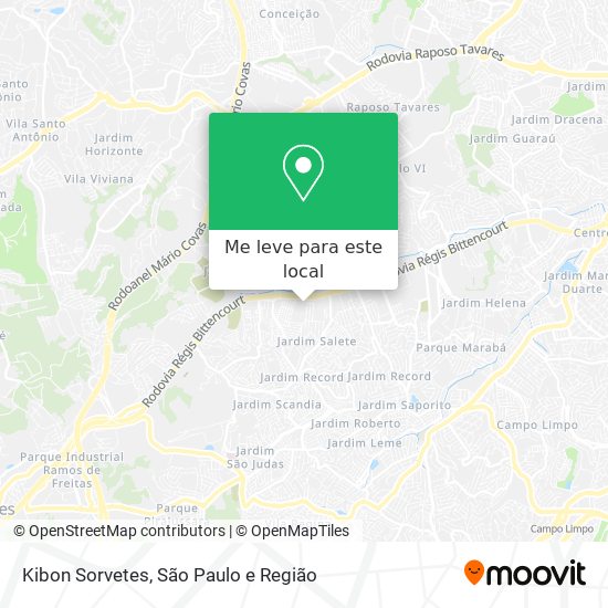 Kibon Sorvetes mapa