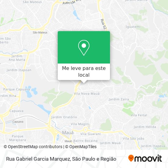 Rua Gabriel Garcia Marquez mapa
