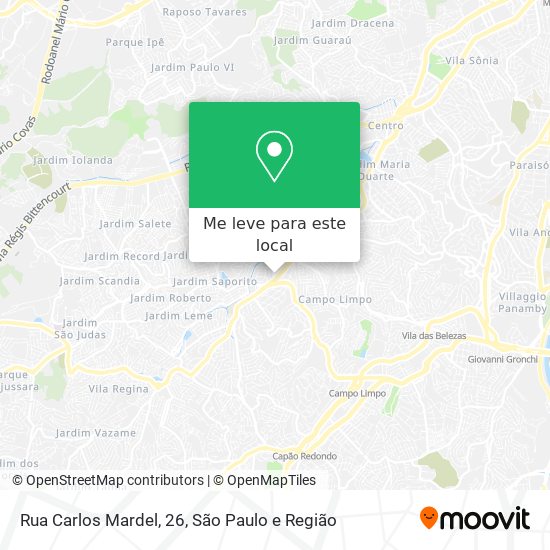 Rua Carlos Mardel, 26 mapa