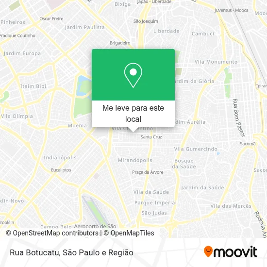 Rua Botucatu mapa