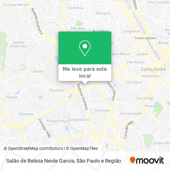 Salão de Beleza Neide Garcia mapa