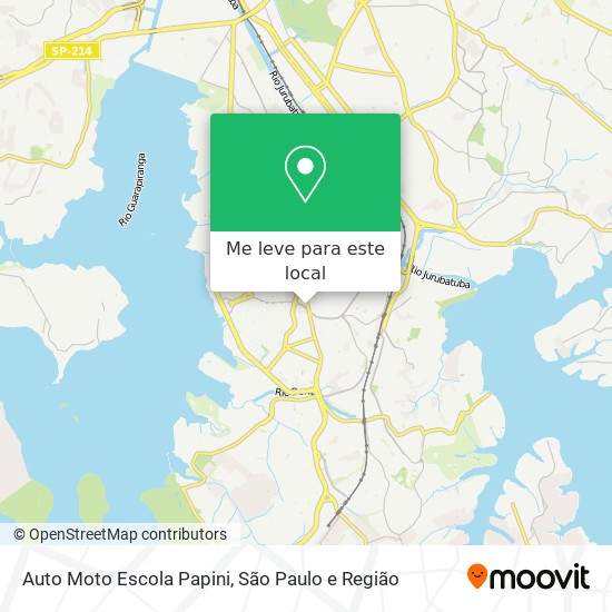 Auto Moto Escola Papini mapa