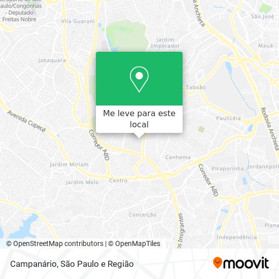 Campanário mapa