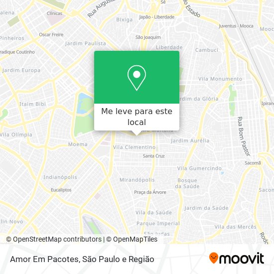 Amor Em Pacotes mapa