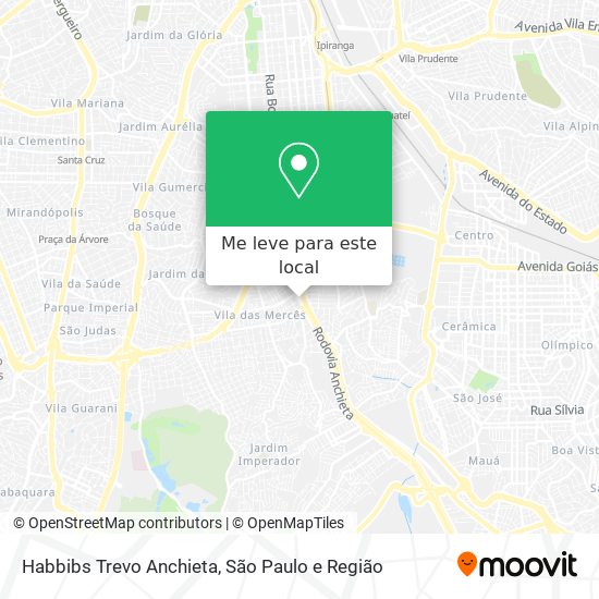 Habbibs Trevo Anchieta mapa