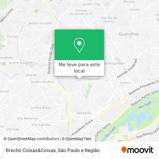 Brechó Coisas&Coisas mapa