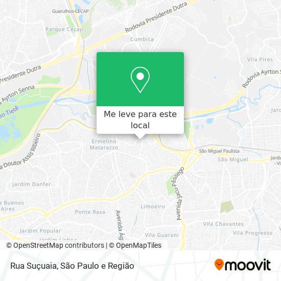 Rua Suçuaia mapa