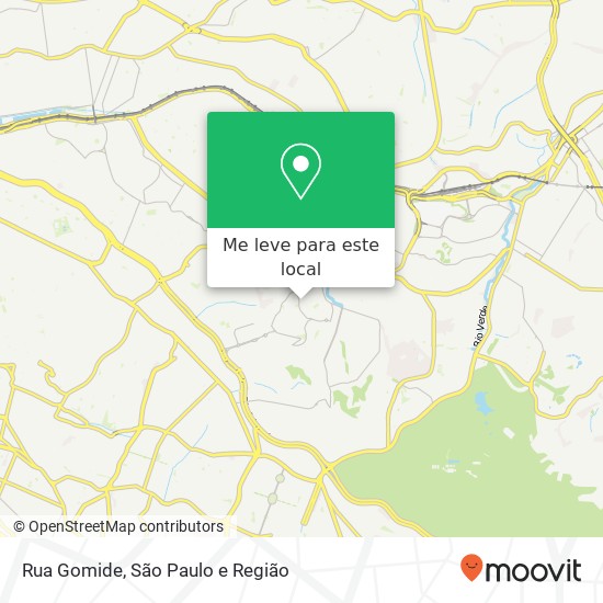 Rua Gomide, Cidade Líder São Paulo-SP mapa