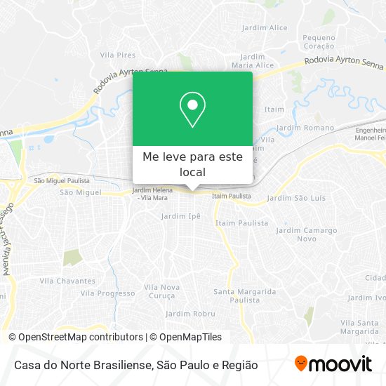 Casa do Norte Brasiliense mapa