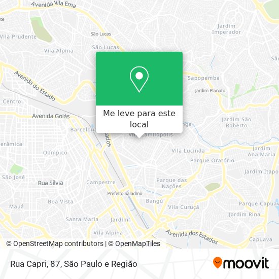 Rua Capri, 87 mapa