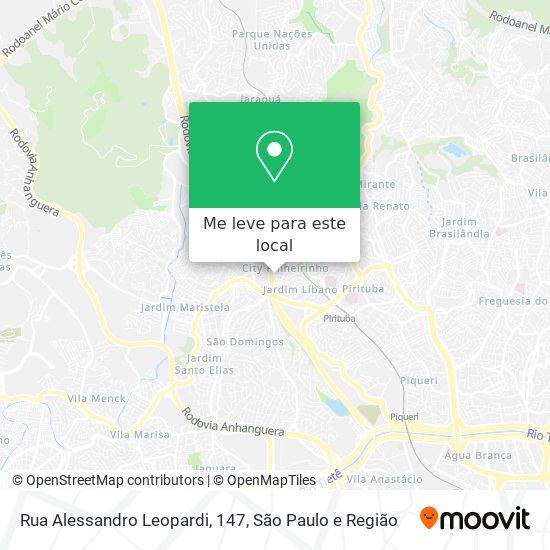 Rua Alessandro Leopardi, 147 mapa