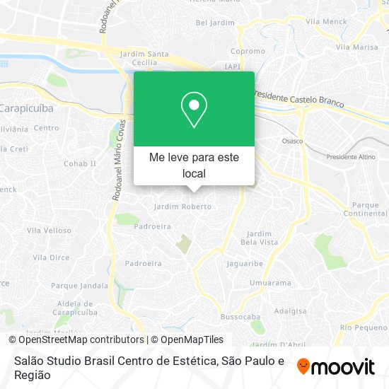 Salão Studio Brasil Centro de Estética mapa