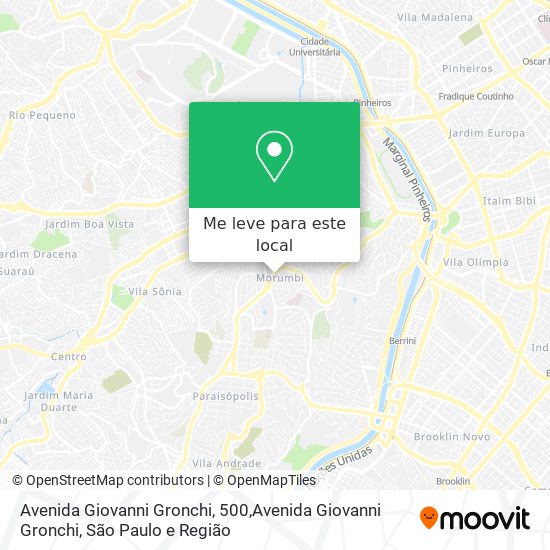 Avenida Giovanni Gronchi, 500,Avenida Giovanni Gronchi mapa