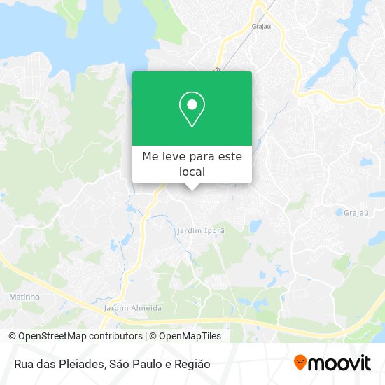 Rua das Pleiades mapa