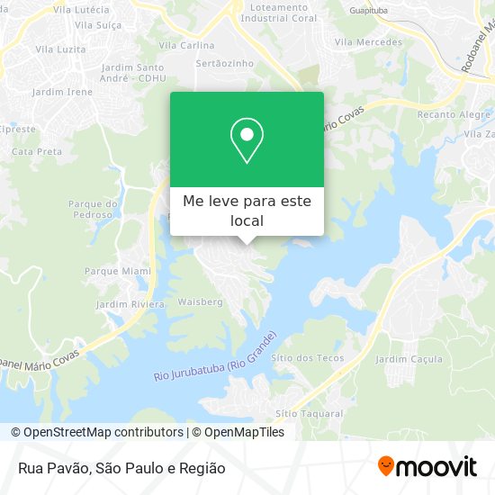 Rua Pavão mapa