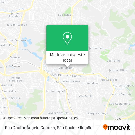Rua Doutor Ângelo Capozzi mapa