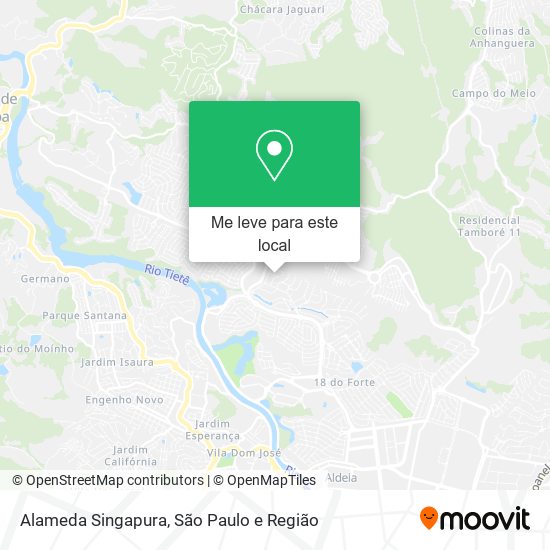 Alameda Singapura mapa