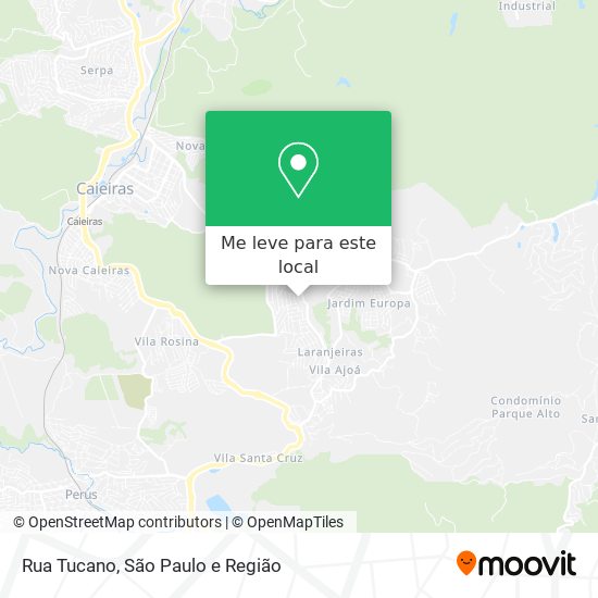 Rua Tucano mapa