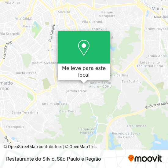 Restaurante do Silvio mapa