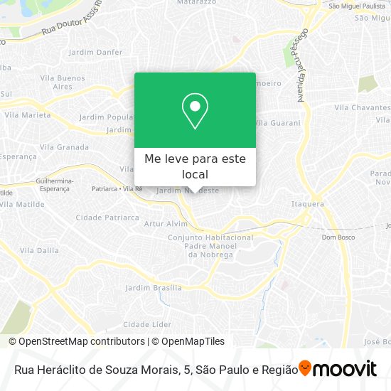 Rua Heráclito de Souza Morais, 5 mapa
