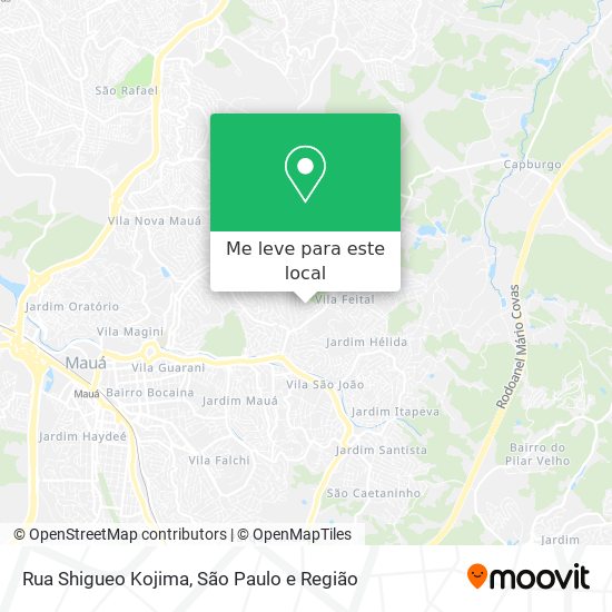 Rua Shigueo Kojima mapa