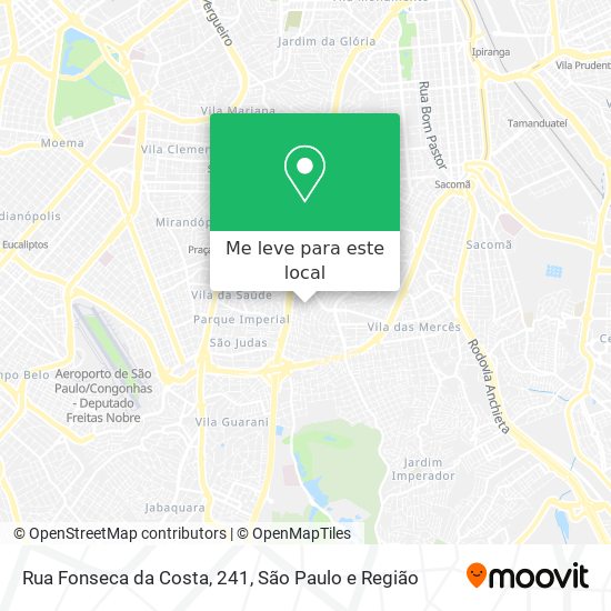 Rua Fonseca da Costa, 241 mapa