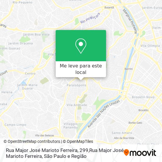 Rua Major José Marioto Ferreira, 299,Rua Major José Marioto Ferreira mapa