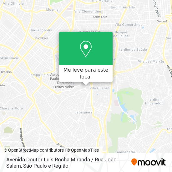 Avenida Doutor Luís Rocha Miranda / Rua João Salem mapa