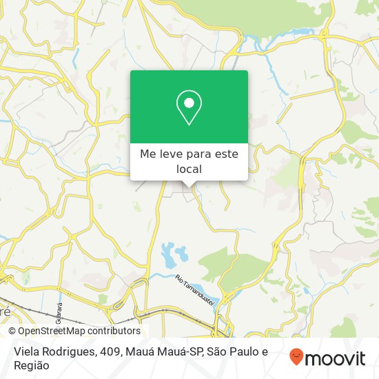 Viela Rodrigues, 409, Mauá Mauá-SP mapa